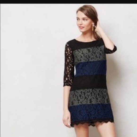 Ella Moss Dresses & Skirts - Ella Moss striped lace dress